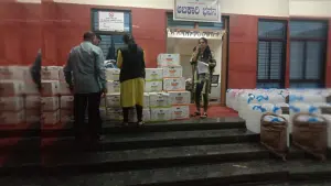 Liquor was seized from a lorry.
