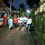 MLA Dr. Bharath Shetty visited the area affected by the natural calamity.