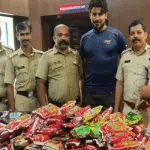 Kasargod: A man was arrested for carrying 3,500 packets of paan masala products in a car.