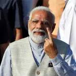 Pm Narendra Modi casts his vote in Presidential election