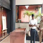 Police Commissioner Sasikumar visited the recycle restaurant and inspected it.