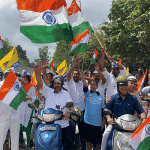 Aam Aadmi Party's 'tricolour' bike rally begins