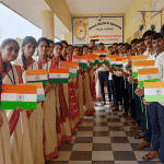 Karwar: B.Ed. National Flag preparation programme by participants