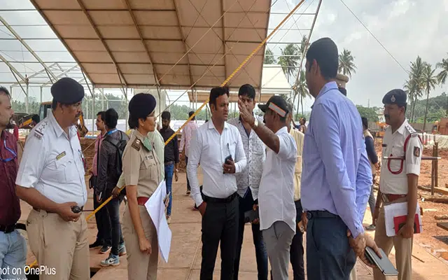 Mangaluru: Shashikumar inspects security at Mangaluru stadium ahead of PM Modi's visit