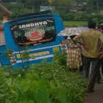 Bus breaks out of control, enters open area