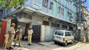 NIA raid at Popular Front office in Bengaluru on Thursday.
