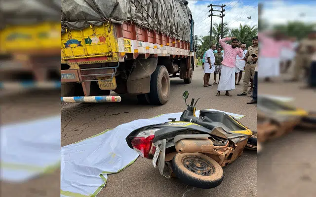 Kasargod: Housewife dies after being hit by lorry