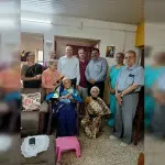 Mangaluru: Vasanthamma, a retired physical education teacher of Besant Educational Institution, was felicitated with the honour