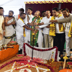Bengaluru: Cm performs bhoomi pujan for kempegowda theme park