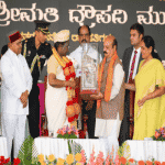 President Draupadi Murmu inaugurated the Dasara celebrations.