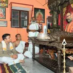 Harish Poonja visits Anegundi Mahasamsthana Saraswathi Peetha Mutt