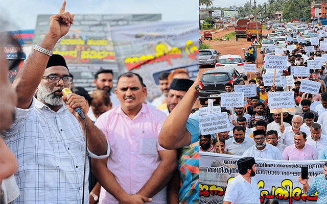 Manjeshwar: Massive rally to protest against unscientific work on expressway