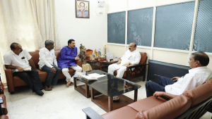 Bengaluru: BJP state president Nalin Kumar Kateel meets Cm Bommai