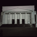 Dr Raj district auditorium is under dark
