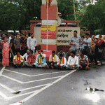 Karwar: Protest against exam policy