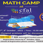 Mangaluru: Mathematics camp to be held at CFAL from Oct 6
