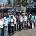 Yelandur: Sugarcane growers protest against their demands