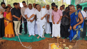 Foundation stone laid for drinking water supply project for Dharmasthala temple and town