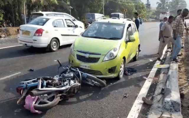 Bike rider killed in road accident