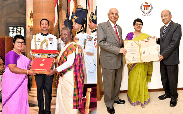 The President of India Conferred National Florence Nightingale Award to Dr Elsa Sanatombi Devi of Manipal Academy of Higher Education (MAHE), Manipal