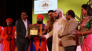 Hidayat Adoor, convenor of The Kannadiga's Federation, has been honoured with the 'International World Recognition' award