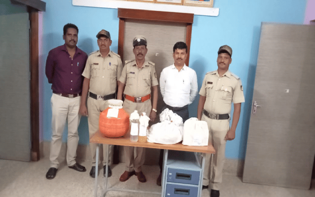 Illegal spurious liquor seized, accused absconding