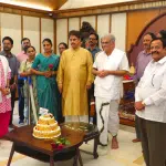 Manjunatheshwara Yoga and Naturopathy Hospital staff celebrate Heggade's birthday