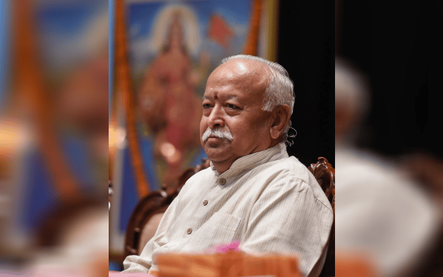Mohan Bhagwat interacts with RSS workers