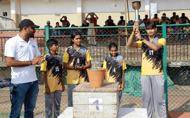 The annual sports meet of Sakthi Vidya sansthan was inaugurated