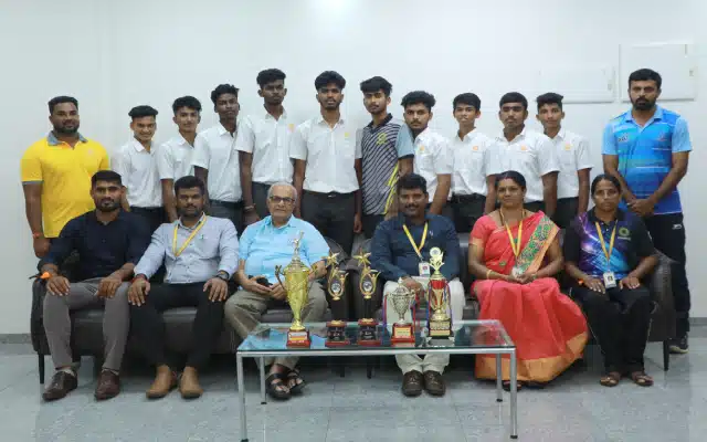 Sakthi PU College volleyball team selected for national level