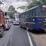 Traffic jam at Charmadi Ghat