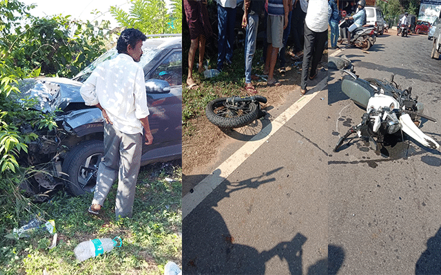 Car-bike accident in Kanyadi, bike rider critical