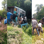 Kasargod: Bus overturns after driver loses control