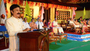 Special celebrations were held at Kshetra Dharmasthala on Wednesday, people of the village felicitated heggade couple