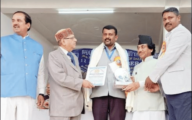 Advocate Hemanth Kumar conferred with Ambedkar Award