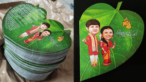 Bantwal: A wedding invitation card that conveys the message of environmental protection