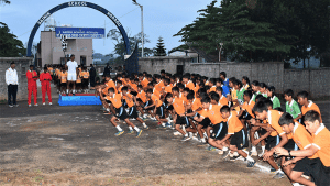 Kushalnagar: Sainik School, Kodagu, an inter-nilaya hill race competition