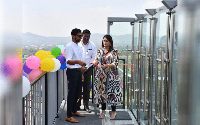 Meghana Raj launches 'Skytilt' new thrill ride