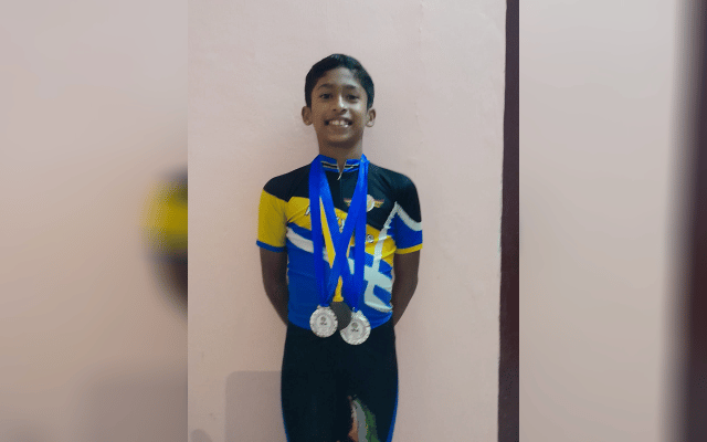 Nirmay Y selected for national level in enskating