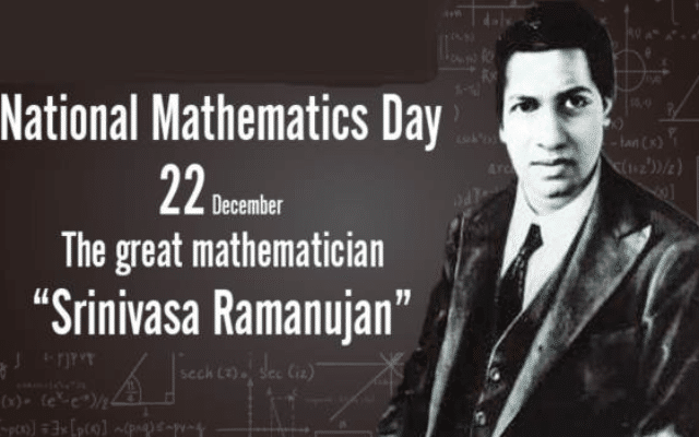 Today is Srinivasa Ramanujan's birth anniversary: National Mathematics Day
