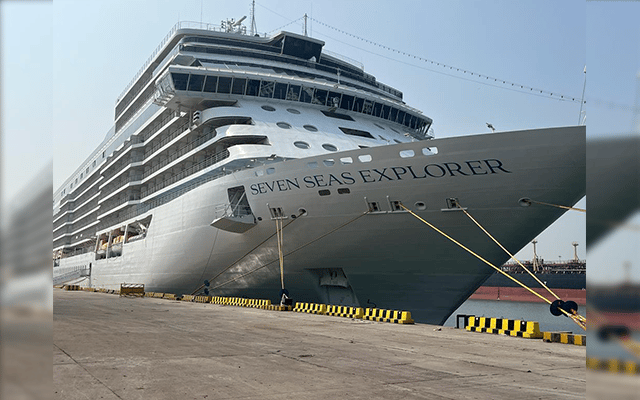Seven Seas Explorer – second cruise ship docks at NMPA