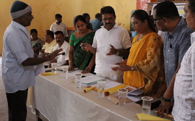 Appachu Ranjan distributes sanction letters to 72 beneficiaries