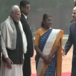 New Delhi: The President of India has welcomed the President of Egypt at Rashtrapati Bhavan