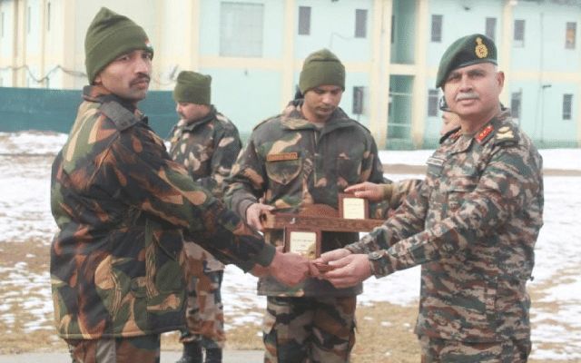 Army Day celebrations: Akash, a soldier from Aranthod, felicitated by senior officials