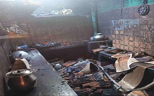 Belur: Gas cylinder explodes, house, furniture gutted in fire