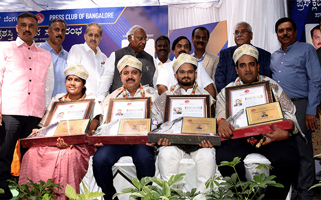 Press Club of Bangalore presents awards for the year 2022