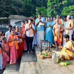 MLA Rajesh Naik lays foundation stone for development of Gadatheertha Lake at Sri Karinjeshwara Temple