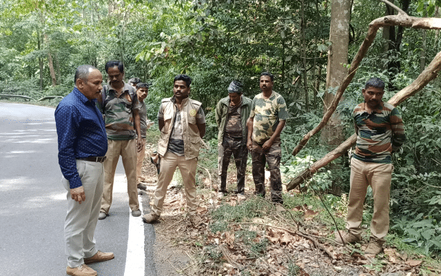 Madikeri: Karnataka Biodiversity Board Chairman visits Makutta forest area