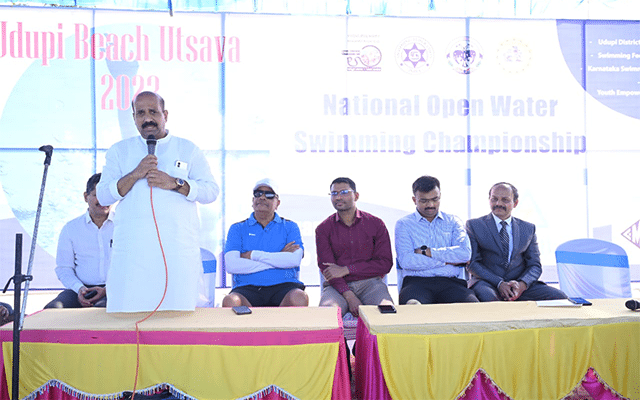 Open water swimming competition launched at Malpe Beach