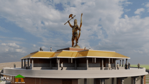 Karkala: The country's tallest idol of Lord Parashurama has been erected on the Umikal Hill.